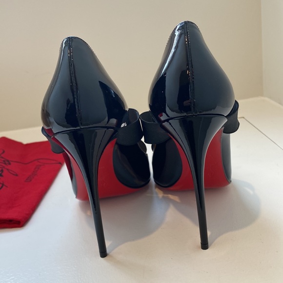 Christian Louboutin blk sharpstagram 100patent NWT - Picture 3 of 7